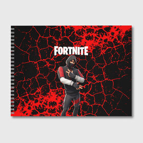 Альбом для рисования с принтом Fortnite Ikonik в Тюмени, 100% бумага
 | матовая бумага, плотность 200 мг. | Тематика изображения на принте: archetype | fortnite | fortnite 2 | fortnite x | ikonik | marshmello | raven | архетип | ворон | иконик | маршмелло | фортнайт | фортнайт 2 | фортнайт глава 2