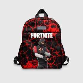 Детский рюкзак 3D с принтом Fortnite Ikonik. в Тюмени, 100% полиэстер | лямки с регулируемой длиной, сверху петелька, чтобы рюкзак можно было повесить на вешалку. Основное отделение закрывается на молнию, как и внешний карман. Внутри дополнительный карман. По бокам два дополнительных кармашка | archetype | fortnite | fortnite 2 | fortnite x | ikonik | marshmello | raven | архетип | ворон | иконик | маршмелло | фортнайт | фортнайт 2 | фортнайт глава 2