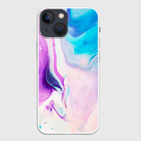 Чехол для iPhone 13 mini с принтом Акварельные разводы в Тюмени,  |  | paint | paints | акварель | акварельные разводы | брызги | брызги краски | брызги красок | краска | краски | нежная | нежный | пятна краски | разводы | разводы краски | смешивание красок | фон | цвета