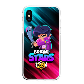 Чехол для iPhone XS Max матовый с принтом BRAWL STARS BIBI в Тюмени, Силикон | Область печати: задняя сторона чехла, без боковых панелей | bibi | brawl stars | coach mike | crow | gale | leon | leon shark | max | mecha crow | mortis | mr.p | phoenix | sally leon | sandy | spike | sprout | tara | unicorn | virus 8 bit | werewolf | ворон | оборотень