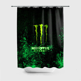 Штора 3D для ванной с принтом MONSTER ENERGY в Тюмени, 100% полиэстер | плотность материала — 100 г/м2. Стандартный размер — 146 см х 180 см. По верхнему краю — пластиковые люверсы для креплений. В комплекте 10 пластиковых колец | amg | auto | bmw | honda | jdm | mercedes | nissan | porsche | racing | sport | subar | toyota | автомобил | автомобильные | киа | лексус | марка | машины | митсубиси | ниссан | порше | спорт | субару | тесла | тойота | хонда