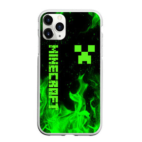 Чехол для iPhone 11 Pro матовый с принтом MINECRAFT CREEPER в Тюмени, Силикон |  | block | creeper | cube | minecraft | pixel | блок | геометрия | крафт | крипер | кубики | майнкрафт | пиксели