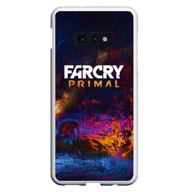 Чехол для Samsung S10E с принтом FARCRYPRIMAL в Тюмени, Силикон | Область печати: задняя сторона чехла, без боковых панелей | Тематика изображения на принте: far cry | farcry | game | ubisof | выживание | джунгли | игры | остров | фар край