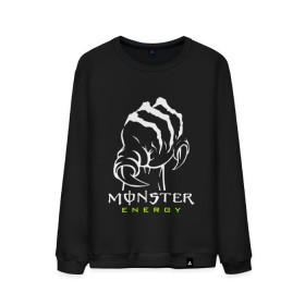 Мужской свитшот хлопок с принтом MONSTER ENERGY (Z) в Тюмени, 100% хлопок |  | black monster | bmx | claw | cybersport | energy | monster | monster energy | moto | motocross | race | sport | киберспорт | когти | монстер энерджи | монстр | мото | мотокросс | ралли | скейтбординг | спорт | т | энергия