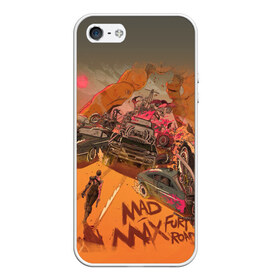 Чехол для iPhone 5/5S матовый с принтом Mad Max Fury Road в Тюмени, Силикон | Область печати: задняя сторона чехла, без боковых панелей | mad max | mad max fury road | безумный макс | мад макс | мед макс мэд макс