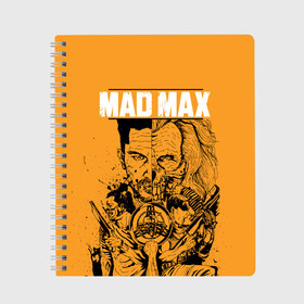 Тетрадь с принтом Mad Max в Тюмени, 100% бумага | 48 листов, плотность листов — 60 г/м2, плотность картонной обложки — 250 г/м2. Листы скреплены сбоку удобной пружинной спиралью. Уголки страниц и обложки скругленные. Цвет линий — светло-серый
 | mad max | mad max fury road | безумный макс | мад макс | мед макс мэд макс