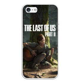 Чехол для iPhone 5/5S матовый с принтом The Last of Us part 2 в Тюмени, Силикон | Область печати: задняя сторона чехла, без боковых панелей | Тематика изображения на принте: 