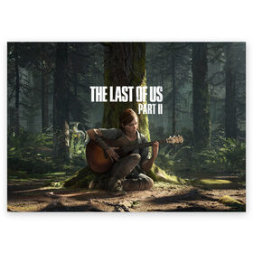 Поздравительная открытка с принтом The Last of Us part 2 в Тюмени, 100% бумага | плотность бумаги 280 г/м2, матовая, на обратной стороне линовка и место для марки
 | day | ellie | games | joel | naughty dog | день | джоэл | игры | одни из нас | часть 2 | элли