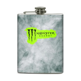 Фляга с принтом MONSTER ENERGY (Z) в Тюмени, металлический корпус | емкость 0,22 л, размер 125 х 94 мм. Виниловая наклейка запечатывается полностью | Тематика изображения на принте: black monster | bmx | claw | cybersport | energy | monster | monster energy | moto | motocross | race | sport | киберспорт | когти | монстер энерджи | монстр | мото | мотокросс | ралли | скейтбординг | спорт | энергия