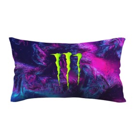 Подушка 3D антистресс с принтом MONSTER ENERGY (Z) в Тюмени, наволочка — 100% полиэстер, наполнитель — вспененный полистирол | состоит из подушки и наволочки на молнии | black monster | bmx | claw | cybersport | energy | monster | monster energy | moto | motocross | race | sport | киберспорт | когти | монстер энерджи | монстр | мото | мотокросс | ралли | скейтбординг | спорт | энергия