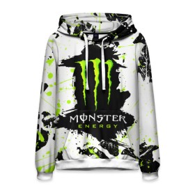 Мужская толстовка 3D с принтом MONSTER ENERGY (Z) в Тюмени, 100% полиэстер | двухслойный капюшон со шнурком для регулировки, мягкие манжеты на рукавах и по низу толстовки, спереди карман-кенгуру с мягким внутренним слоем. | black monster | bmx | claw | cybersport | energy | monster | monster energy | moto | motocross | race | sport | киберспорт | когти | монстер энерджи | монстр | мото | мотокросс | ралли | скейтбординг | спорт | т | энергия