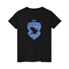 Женская футболка хлопок с принтом Гарри Поттер в Тюмени, 100% хлопок | прямой крой, круглый вырез горловины, длина до линии бедер, слегка спущенное плечо | fantasy | gryffindor | harry potter | vdsvar | warner bros. | гарри поттер | фэнтэзи