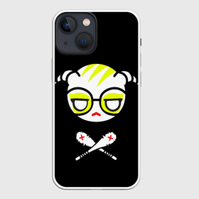 Чехол для iPhone 13 mini с принтом Стильное Аниме лого в Тюмени,  |  | ahegao | danganronpa | monokuma | senpai | аниме | монокума | надпись | прикольные картинки | прикольные надписи | сердце | я люблю аниме