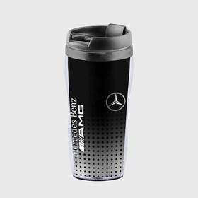 Термокружка-непроливайка с принтом Mercedes-Benz в Тюмени, внутренняя часть — пищевой пластик, наружная часть — прозрачный пластик, между ними — полиграфическая вставка с рисунком | объем — 350 мл, герметичная крышка | amg | mercedes | mercedes значок | mercedes лого | mercedes марка | амг | бенц | лого автомобиля | логотип мерседес | мерин | мерс | мерседес | мерседес бенз | мерседес лого | мерседес эмблема