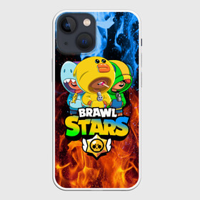 Чехол для iPhone 13 mini с принтом BRAWL STARS LEON TRIO в Тюмени,  |  | bibi | brawl stars | coach mike | crow | gale | leon | leon shark | max | mecha crow | mortis | mr.p | phoenix | sally leon | sandy | spike | sprout | tara | unicorn | virus 8 bit | werewolf | ворон | оборотень