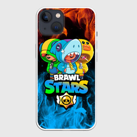 Чехол для iPhone 13 с принтом BRAWL STARS LEON TRIO в Тюмени,  |  | bibi | brawl stars | coach mike | crow | gale | leon | leon shark | max | mecha crow | mortis | mr.p | phoenix | sally leon | sandy | spike | sprout | tara | unicorn | virus 8 bit | werewolf | ворон | оборотень