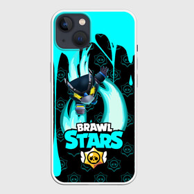 Чехол для iPhone 13 с принтом Brawl stars mecha crow. в Тюмени,  |  | bibi | brawl stars | coach mike | leon | leon shark | mecha crow | mr.p | sally leon | sandy | sprout | unicorn | virus 8 bit | биби | бравл старс | вирус 8 бит | леон | оборотень | спроут | сэли леон