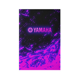 Обложка для паспорта матовая кожа с принтом Yamaha (Z) в Тюмени, натуральная матовая кожа | размер 19,3 х 13,7 см; прозрачные пластиковые крепления | bike | fj1200 | moto | motocycle | sportmotorcycle | yamaha | yzf 600r | вездеход | мото | мотоспорт | снегоход | ямаха