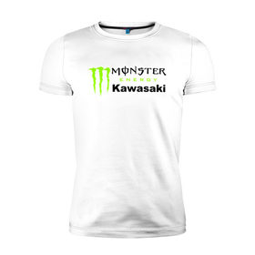 Мужская футболка премиум с принтом KAWASAKI (Z) в Тюмени, 92% хлопок, 8% лайкра | приталенный силуэт, круглый вырез ворота, длина до линии бедра, короткий рукав | bike | energy | kawasaki | monster | monster energy | moto | motocross | ninja | sport | zzr | кавасаки | кавасаки ниндзя | монстер энерджи | монстр | мото | мотокросс | ниндзя | спорт | энергия