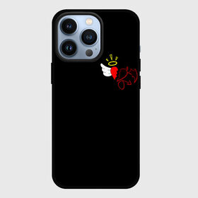 Чехол для iPhone 13 Pro с принтом Добро и зло, Payton Moormeier в Тюмени,  |  | Тематика изображения на принте: p y t n | payton moormeier | pytn | tik tok | tiktok | tiktoker | блоггер пэйтон | добро и зло | мурмейер | мурмиер | пейтон | разбитое сердце | розы | тик ток | тикток
