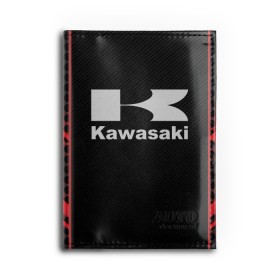 Обложка для автодокументов с принтом KAWASAKI (Z) в Тюмени, натуральная кожа |  размер 19,9*13 см; внутри 4 больших “конверта” для документов и один маленький отдел — туда идеально встанут права | Тематика изображения на принте: bike | kawasaki | moto | motocycle | ninja | sportmotorcycle | zzr | кавасаки | кавасаки ниндзя | мото | мотоспорт | ниндзя