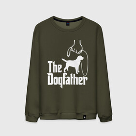 Мужской свитшот хлопок с принтом The Dogfather - пародия  в Тюмени, 100% хлопок |  | godfather | крестный отец | лабрадор | ретривер | собака | собачник | хобби