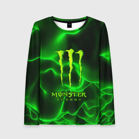 Женский лонгслив 3D с принтом MONSTER ENERGY в Тюмени, 100% полиэстер | длинные рукава, круглый вырез горловины, полуприлегающий силуэт | energy | honda | mercedes | monster energy | porsche | racing | sport | toyota | автомобил | автомобильные | марка | машины | митсубиси | монстр | монстр энерджи | порше | спорт | тесла | тойота | хонда