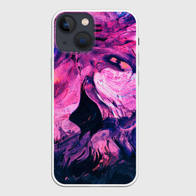 Чехол для iPhone 13 mini с принтом Розовый разводы жидкость цвета в Тюмени,  |  | абстракция | жидкость | краска | микс | потеки | разводы | розовый | смесь | тренды | цвета