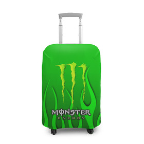 Чехол для чемодана 3D с принтом MONSTER ENERGY в Тюмени, 86% полиэфир, 14% спандекс | двустороннее нанесение принта, прорези для ручек и колес | energy | honda | mercedes | monster energy | porsche | racing | sport | toyota | автомобил | автомобильные | марка | машины | митсубиси | монстр | монстр энерджи | порше | спорт | тесла | тойота | хонда