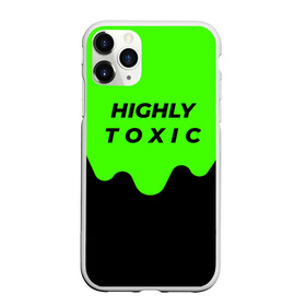 Чехол для iPhone 11 Pro Max матовый с принтом HIGHLY toxic 0 2 в Тюмени, Силикон |  | green | neon | street style | style | toxic