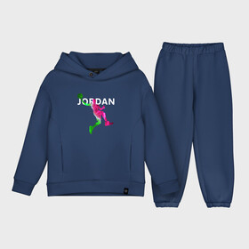 Детский костюм хлопок Oversize с принтом MICHAEL JORDAN (Z) в Тюмени,  |  | 23 | bulls | chicago bulls | jordan | logo | michael jordan | nba | paris saint germain | psg | red | sport | быки | джордан | лого | майкл джордан | псж | спорт | чикаго буллс