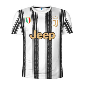 Мужская футболка 3D спортивная с принтом Juventus home 20-21 в Тюмени, 100% полиэстер с улучшенными характеристиками | приталенный силуэт, круглая горловина, широкие плечи, сужается к линии бедра | champions | italy | juventus | league | ronaldo | криштиану | лига чемпионов | роналду