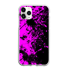 Чехол для iPhone 11 Pro матовый с принтом Чёрная магия в Тюмени, Силикон |  | paint | paints | брызги | брызги краски | брызги красок | краска | краски | пятна краски | разводы | разводы краски | смешивание красок | фиолетово черный | фон | цвета