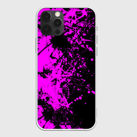 Чехол для iPhone 12 Pro Max с принтом Чёрная магия в Тюмени, Силикон |  | paint | paints | брызги | брызги краски | брызги красок | краска | краски | пятна краски | разводы | разводы краски | смешивание красок | фиолетово черный | фон | цвета