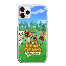 Чехол для iPhone 11 Pro матовый с принтом ANIMAL CROSSING в Тюмени, Силикон |  | Тематика изображения на принте: animal crossing:new horizons | game | nintendo | анимал кроссинг | животные | звери | игра | нинтендо | пересечение животных