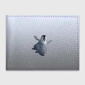 Обложка для студенческого билета с принтом мультяшный  пингвин в Тюмени, натуральная кожа | Размер: 11*8 см; Печать на всей внешней стороне | герой | зимняя птица | лед | миленький | мультяшный | неуклюжий | персонаж | пингвин | пингвинчик | смешной