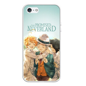 Чехол для iPhone 5/5S матовый с принтом The Promised Neverland в Тюмени, Силикон | Область печати: задняя сторона чехла, без боковых панелей | Тематика изображения на принте: anime | emma | mango | the promised neverland | yakusoku no neverland | аниме | манга | обещанная страна грёз | обещанный неверленд