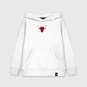 Детская толстовка хлопок с принтом CHICAGO BULLS в Тюмени, 100% хлопок | Круглый горловой вырез, эластичные манжеты, пояс, капюшен | Тематика изображения на принте: bulls | chicago | chicago bulls | nba | red bulls | usa | америка | быки | нба | сша | чикаго буллс