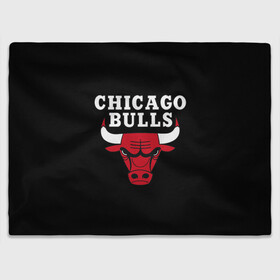 Плед 3D с принтом CHICAGO BULLS в Тюмени, 100% полиэстер | закругленные углы, все края обработаны. Ткань не мнется и не растягивается | bulls | chicago | chicago bulls | nba | red bulls | usa | америка | быки | нба | сша | чикаго буллс