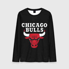 Мужской лонгслив 3D с принтом CHICAGO BULLS в Тюмени, 100% полиэстер | длинные рукава, круглый вырез горловины, полуприлегающий силуэт | Тематика изображения на принте: bulls | chicago | chicago bulls | nba | red bulls | usa | америка | быки | нба | сша | чикаго буллс