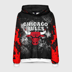 Мужская толстовка 3D с принтом CHICAGO BULLS в Тюмени, 100% полиэстер | двухслойный капюшон со шнурком для регулировки, мягкие манжеты на рукавах и по низу толстовки, спереди карман-кенгуру с мягким внутренним слоем. | bulls | chicago | chicago bulls | nba | red bulls | usa | америка | быки | нба | сша | чикаго буллс