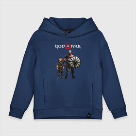 Детское худи Oversize хлопок с принтом GOD OF WAR в Тюмени, френч-терри — 70% хлопок, 30% полиэстер. Мягкий теплый начес внутри —100% хлопок | боковые карманы, эластичные манжеты и нижняя кромка, капюшон на магнитной кнопке | ascension | betrayal | chains of olympus | cratos | ghost of sparta | god of war | hack and slash | kratos | бог войны | кратос