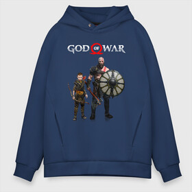 Мужское худи Oversize хлопок с принтом GOD OF WAR в Тюмени, френч-терри — 70% хлопок, 30% полиэстер. Мягкий теплый начес внутри —100% хлопок | боковые карманы, эластичные манжеты и нижняя кромка, капюшон на магнитной кнопке | ascension | betrayal | chains of olympus | cratos | ghost of sparta | god of war | hack and slash | kratos | бог войны | кратос