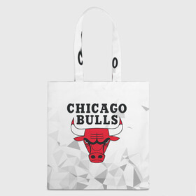 Шоппер 3D с принтом CHICAGO BULLS в Тюмени, 100% полиэстер | Плотность: 200 г/м2; Размер: 34×35 см; Высота лямок: 30 см | bulls | chicago | chicago bulls | nba | red bulls | usa | америка | быки | нба | сша | чикаго буллс