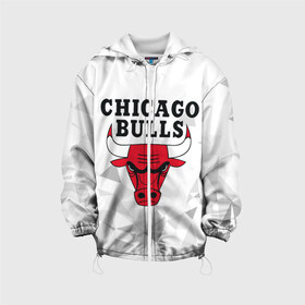 Детская куртка 3D с принтом CHICAGO BULLS в Тюмени, 100% полиэстер | застежка — молния, подол и капюшон оформлены резинкой с фиксаторами, по бокам — два кармана без застежек, один потайной карман на груди, плотность верхнего слоя — 90 г/м2; плотность флисового подклада — 260 г/м2 | Тематика изображения на принте: bulls | chicago | chicago bulls | nba | red bulls | usa | америка | быки | нба | сша | чикаго буллс