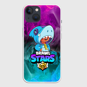 Чехол для iPhone 13 с принтом BRAWL STARS LEON SHARK в Тюмени,  |  | bibi | brawl stars | coach mike | crow | gale | leon | leon shark | max | mecha crow | mortis | mr.p | phoenix | sally leon | sandy | spike | sprout | tara | unicorn | virus 8 bit | werewolf | ворон | оборотень