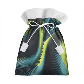 Подарочный 3D мешок с принтом Wave в Тюмени, 100% полиэстер | Размер: 29*39 см | Тематика изображения на принте: abstraction | color | fashion | rastr | wave | абстракция | волна | мода | растр | цвет