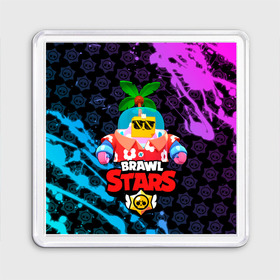 Магнит 55*55 с принтом BRAWL STARS (NEW SPROUT) [9] в Тюмени, Пластик | Размер: 65*65 мм; Размер печати: 55*55 мм | 8 bit | android | brawl | brawl stars | clash | clash royale | game | leon | royale | sprout | stars | андроид | игра | кольт | леон | мобильные игры | спраут