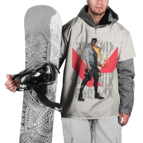 Накидка на куртку 3D с принтом PHOENIX VALORANT в Тюмени, 100% полиэстер |  | phoenix | project a | valorant | валарант | валик | валорант | феникс