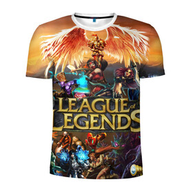 Мужская футболка 3D спортивная с принтом League of Legends в Тюмени, 100% полиэстер с улучшенными характеристиками | приталенный силуэт, круглая горловина, широкие плечи, сужается к линии бедра | art | dota | dota 2 | fan | game | hero | league | league of legends | legends | lol | moba | mobile legend | riot game | герои | детские | дота | женские | игра | моба | мужские